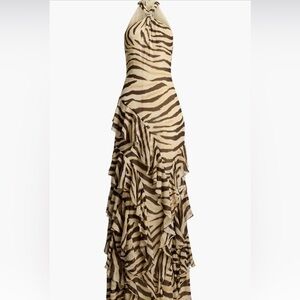 Lauren Ralph
Lauren
Ruffle Gown Elegant Zebra Print Maxi Dress